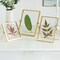 Fabulaxe Modern Metal Floating Tabletop Photo Picture Frame with Glass Cover and Easel Stand, Gold 5 x 7 QI004066.GD.L - alternate 3